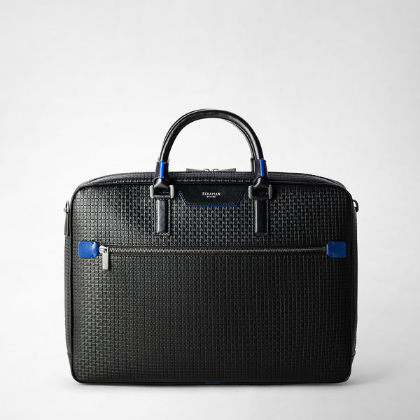 Borsa business slim in stepan - black/winter blue