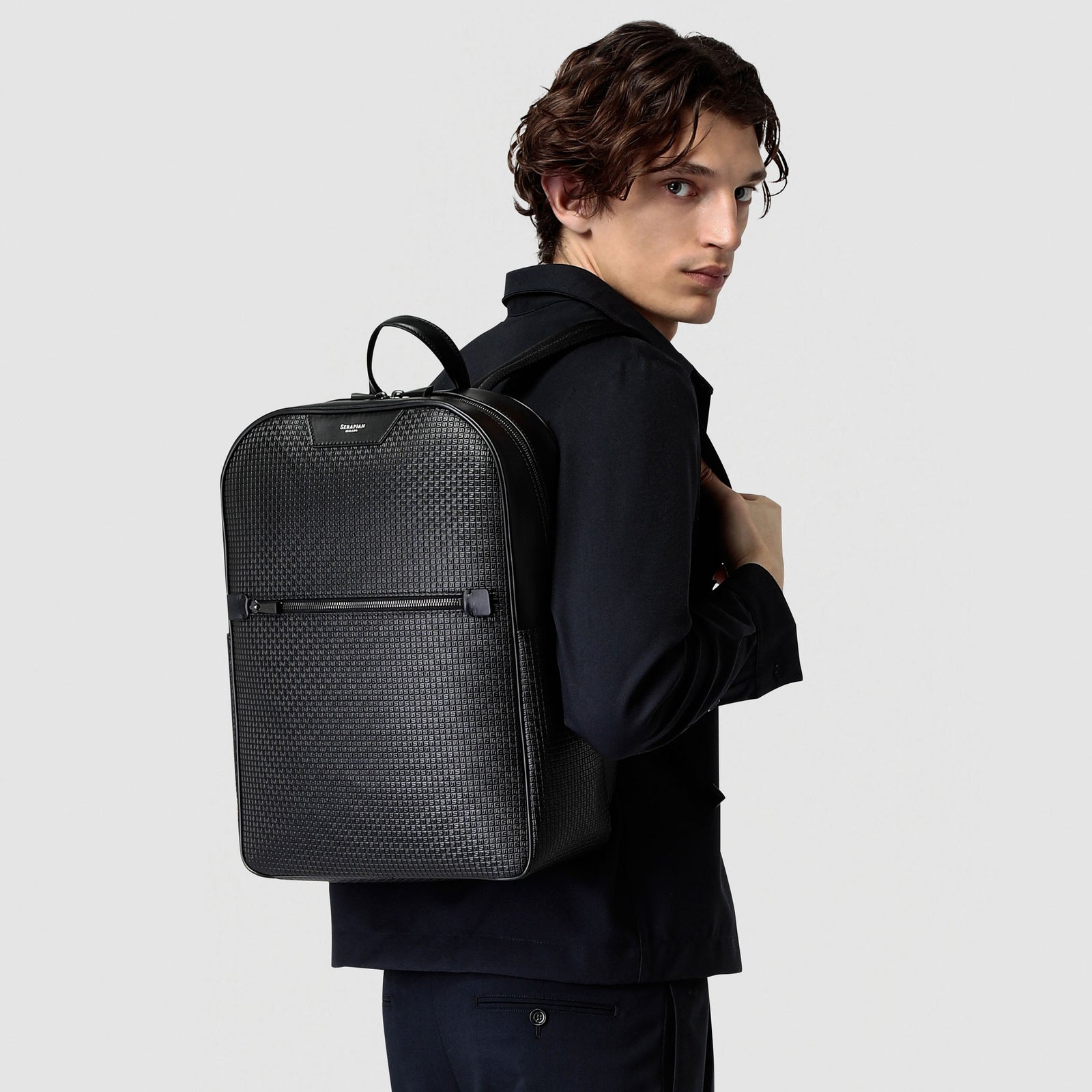 Backpack in stepan black eclipse black – Serapian Boutique Online