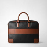 Attaché-case slim en stepan 72 - black/cuoio