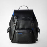 Large backpack in stepan 72 - black/winter blue