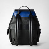 Large backpack in stepan 72 - black/winter blue