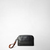 CLUTCH IN STEPAN 72 Black/Black/Cuoio