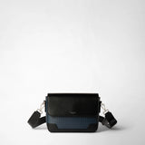 Flap messenger in stepan - ocean blue/black