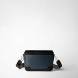 Flap messenger in stepan - ocean blue/black