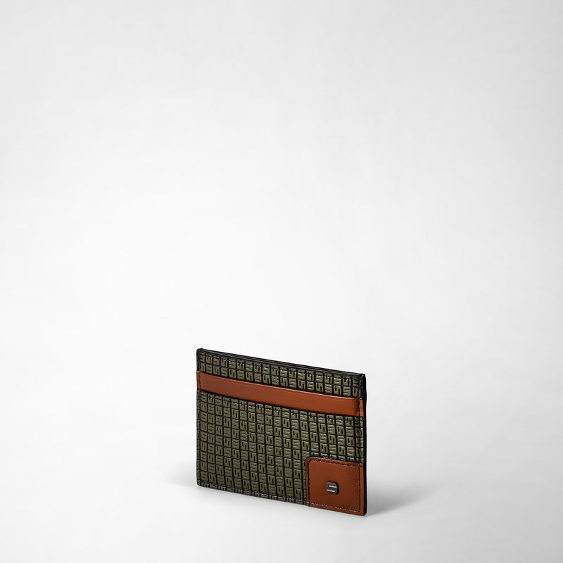 4-card holder in stepan 72 - kaki/cuoio