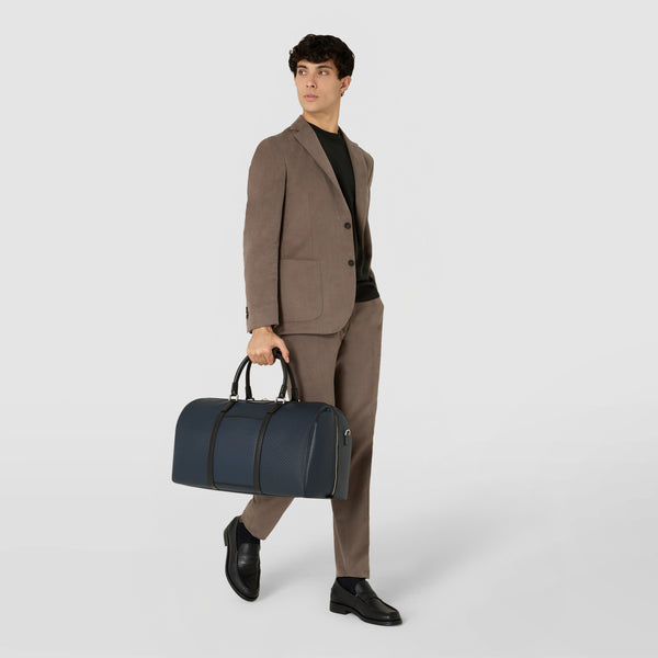 Holdall in stepan - ocean blue/black