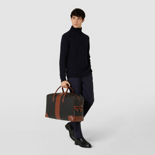 Reisetasche aus stepan 72 - black/cuoio