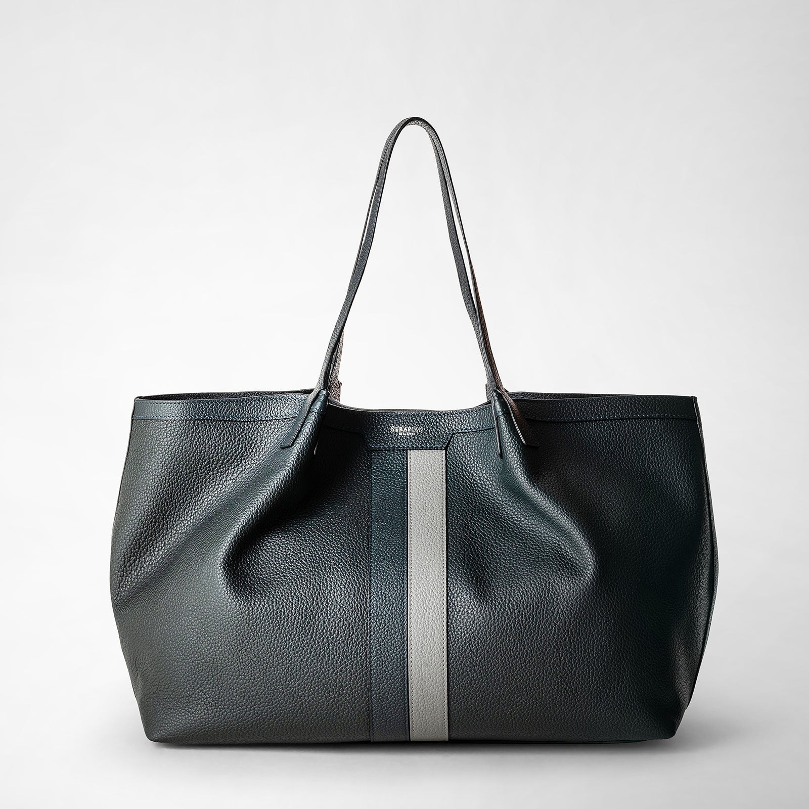 SECRET TOTE BAG IN CACHEMIRE LEATHER – Serapian Boutique Online