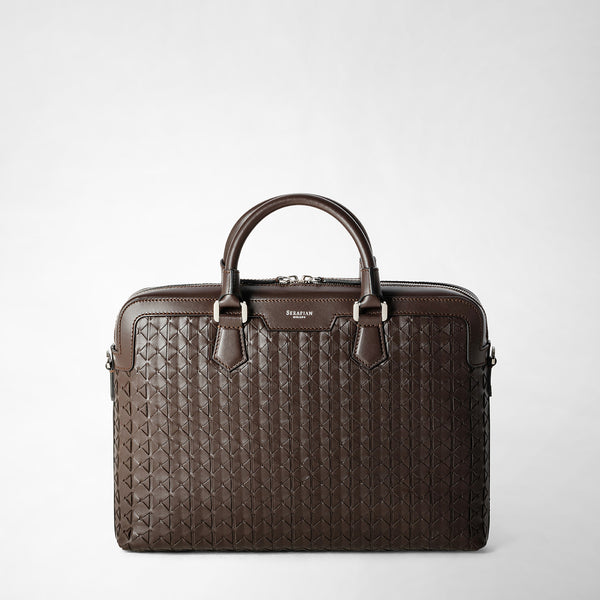 EXTRA SLIM BRIEFCASE IN MOSAICO