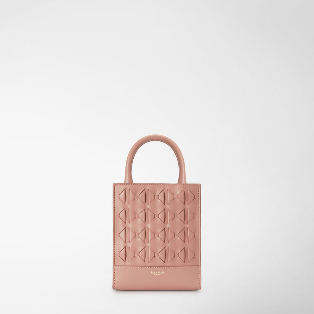 1928 mini tote bag in mosaico blush – Serapian Boutique Online