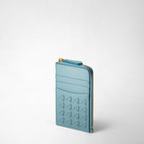 Zip card case in mosaico - azure