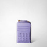 Zip card case in mosaico - lilac