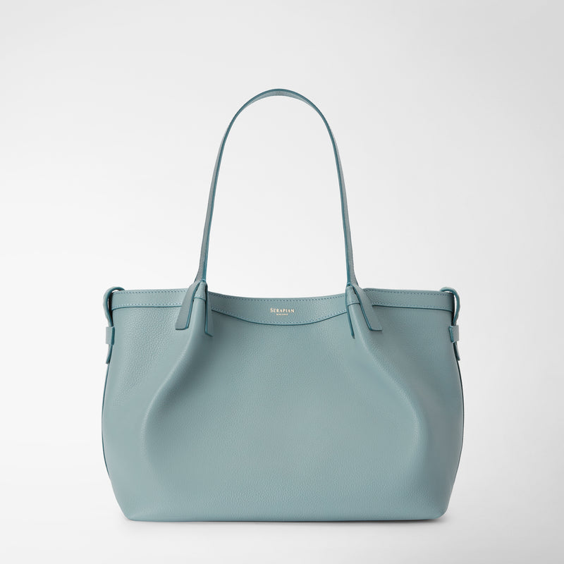 Light blue clearance leather tote