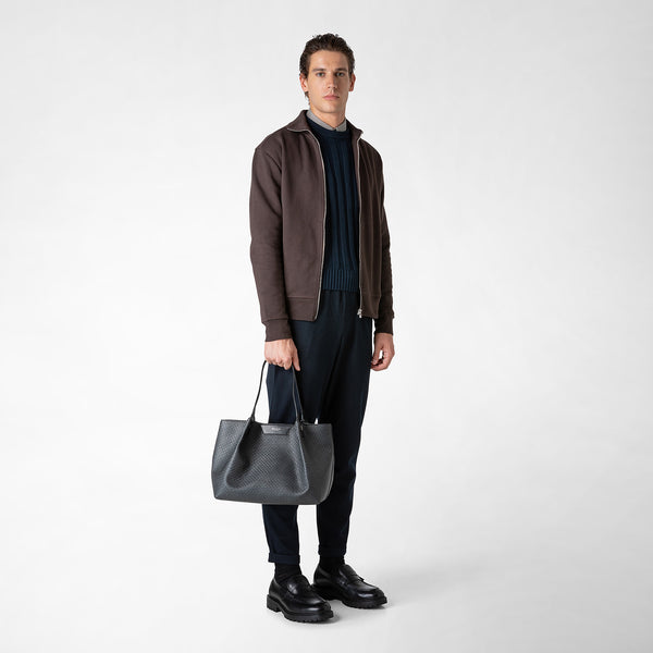 Backpack in stepan asphalt gray Serapian Online Boutique – black
