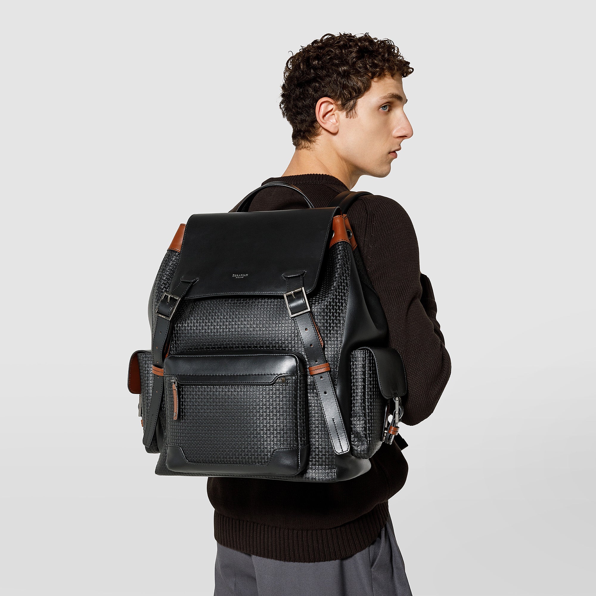 LARGE BACKPACK IN STEPAN 72 – Serapian Boutique Online