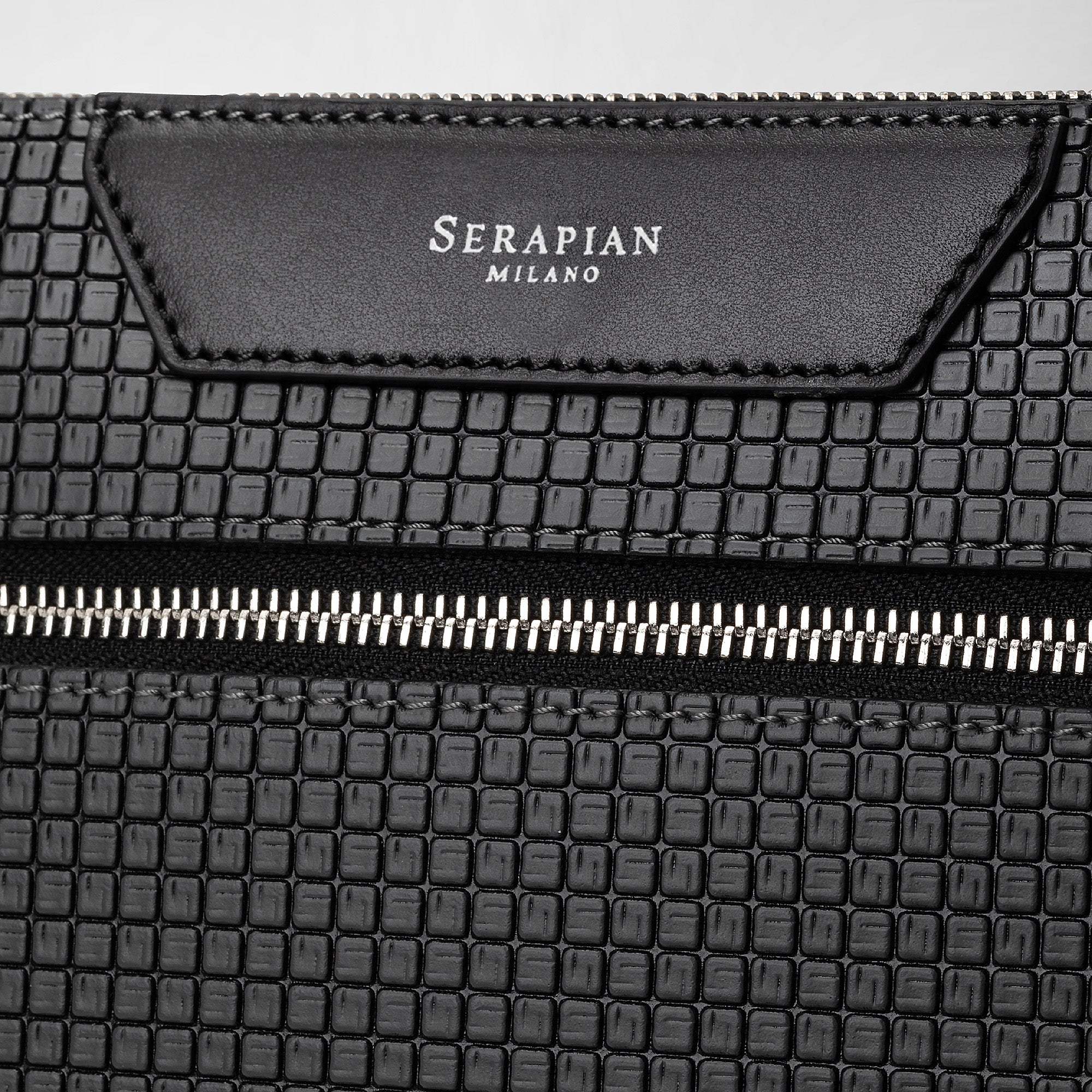 Document folio in stepan gray black – Serapian Boutique Online