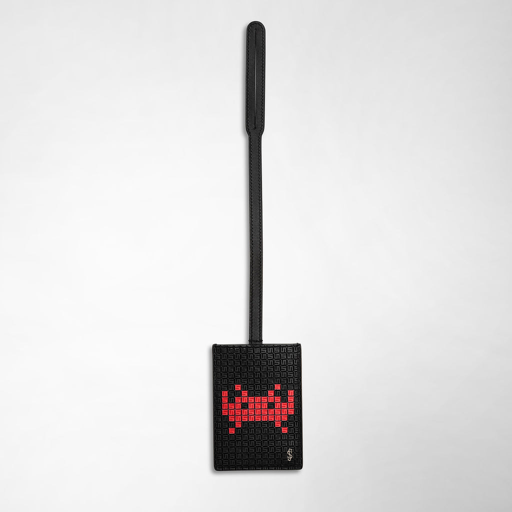 Address tag in stepan space invaders black – Serapian Boutique 