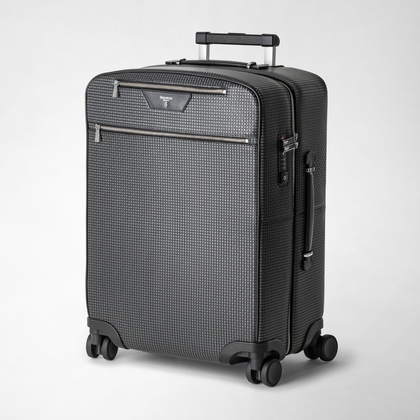 Cabin trolley in stepan asphalt gray-black – Serapian Boutique Online